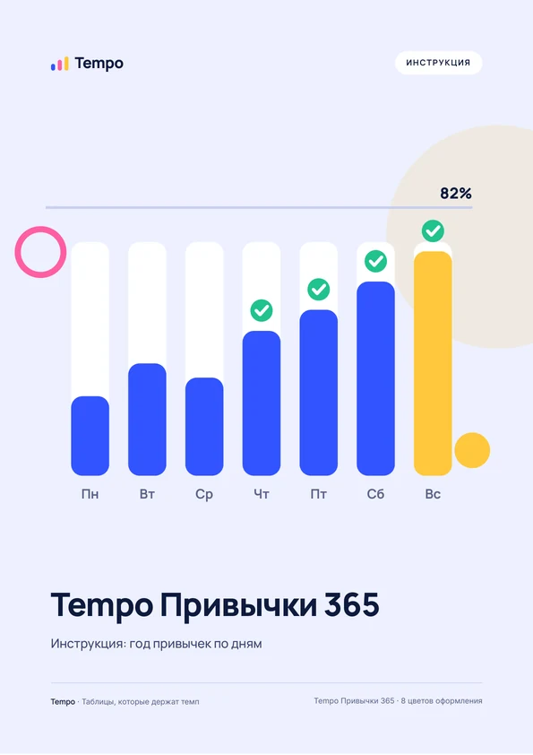 Обложка: Инструкция. Tempo Привычки 365